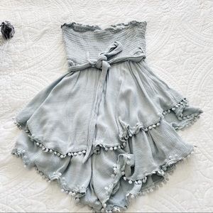 Light Blue Mura Boutique Romper